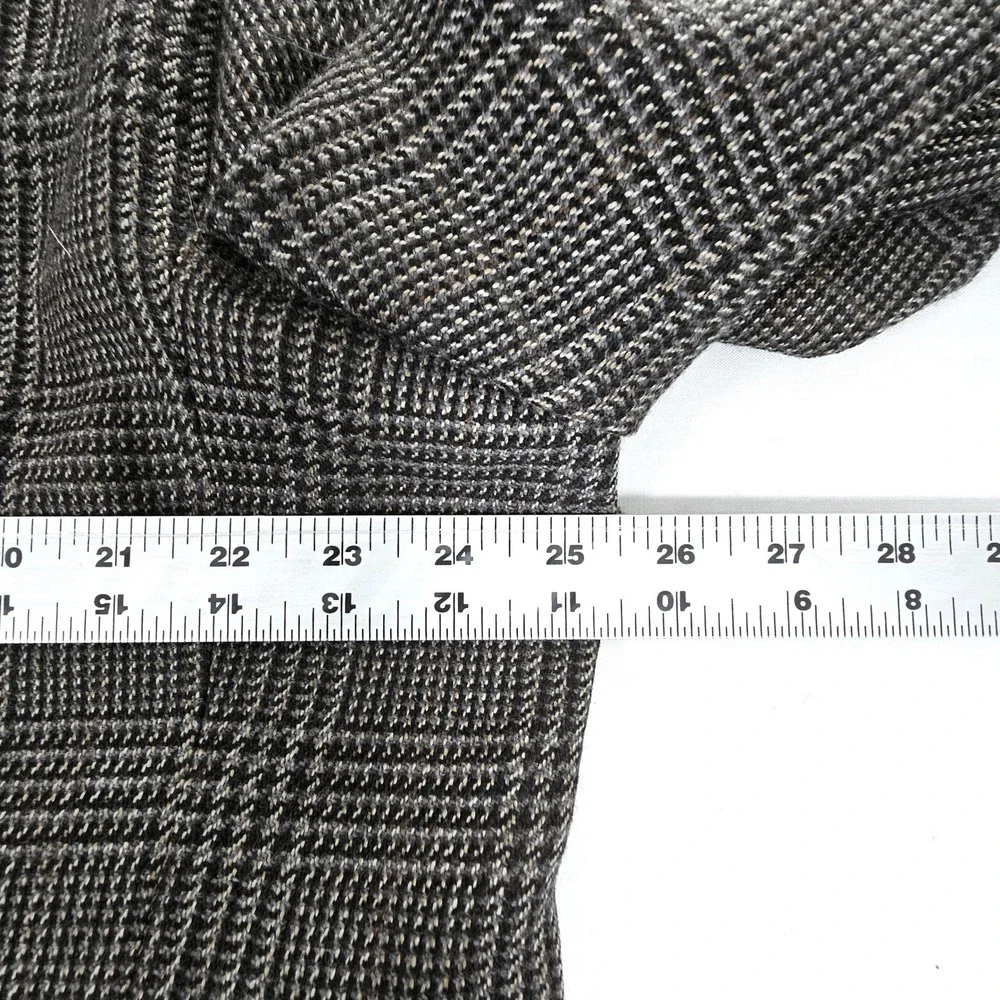 Jos. A. Bank Executive Collection Brown Glen Plaid Wool Blazer Sport Coat 48R